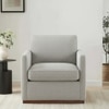 Bobby Boucle Fabric Lounge Chair in White Colour