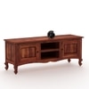 David Solid Wood TV Unit in Honey Finish