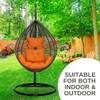 Premium Egg Single Seater Liner Swing Chair Orange
