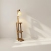 Julia Beige Jute Floor Lamp with Beige Jute Base