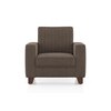 Apollo Neo 1 Seater Fabric Sofa in Daschund Brown Colour (Back Height : Regular, Cushion Type : Soft)