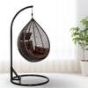 Premium Egg Single Seater Liner Swing Chair Brown