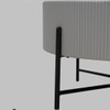Scandinavian Ozzy Round Coffee Table Matte Black Finish