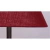 Denzel Maroon Cotton Shade Floor Lamp
