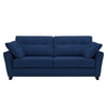 Travis 3 Seater Uphostered Sofa in Blue Colour