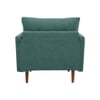 Arihana Boucle Fabric Arm Chair in Green Colour