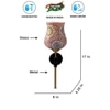 Devansh Metal Electric Wall Light in Black Colour with Multi Shade Count of 1 Light