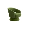 Aracell Swivel Solid Wood Round Chair in Mint Green Colour