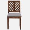Alaca Sheesham Wood Dining Chairs in Rustic Teak Finish Set of 2