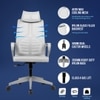 Kepler Brooks Quartz HB Office Desk Chair in Grey Colour
