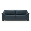Farina 3 Seater Luxury Italian Leather Sofa In Aegean Sea