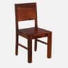 Noguchi Sheesham Wood Dining Chairs in Scratch Resistant Honey Oak Finish Set of 2