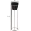 Pot Stand Set Of 4 In Black Colour