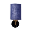 Devansh Metal Electric Wall Light in Black Colour with Blue Shade Count of 1 Light