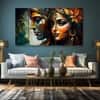The Castle Decor Radha Krishna Wall Painting Wooden Framed 27x48 Inch (Style 11)