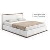 Baltoro Engineered Wood Queen Size Hydraulic Storage Bed In White Finish