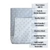 White and Grey Shade Floral Dohar Pure Cotton Double Bed Reversible