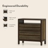 Masai Solid Wood Chest Of Drawers In American Walnut Finish With 2 Tone Finish