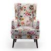 Genoa Wing Chair in  Floral Colour