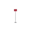 Everest Red Fabric Floor Lamp with Steel Steel Base