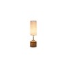 Adalyn Wood Table lamp with White Jute Shade