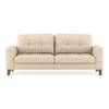 Verona Essential 3 Seater Fabric Sofa in Pearl Colour