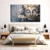 The Castle Decor Lord Buddha Wall Painting Wooden Framed Digital Painting 27x48 Inch (Style 3)