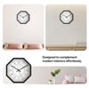 Classic Roman Octagon Wooden Wall Clock with Textured Dial