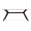 Wesley 6 Seater Dining Table In Dark Walnut Finish