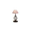 Tessa Multicolor cotton Table lamp with Iron Base