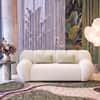 Cannoli 2 seater Fabric Sofa in Pearl Cloud