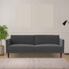 Tharoli Velvet 3 Seater Sofa in Grey Colour