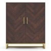 Nina 24 Pairs Solid Wood Shoe Cabinet In Mango Walnut Finish