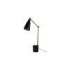 Designer Black and Gold Study Lamp With Metal Base