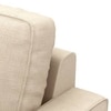 Apollo 3 Seater  Fabric Sofa In Pearl Colour