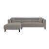 Left Aligned 2 Seater Left Aligned Chaise Light Grey Sofa Cover