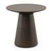 Odin Solid Wood Side Table in Mocha Walnut Finish