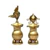 Desert Art Metal Handpainted Couple Musician Showpiece Set of 2