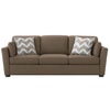 Sehran 3 Seater Sofa In Fabric Brown Color