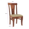 Mars Solid Wood Dining Chair in Natural Finish