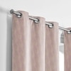 Stoa Paris Satin Curtain for Door, 70% Blackout Curtains, Sun Protection, Set of 2, Versailles - Noble Rose