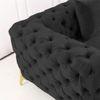 Norman Fabric Sofa - Black