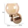 Eliante Modern Wall Lights Mild Steel & Glass Material Gold & Champaign Finish