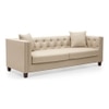 Windsor Essential 3 Seater Fabric Sofa in Pearl Colour