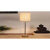 White Jute with Metal Gold Table Lamp