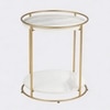 Two Layer Metal Side Table in Black Colour