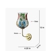 Devansh Metal Electric Wall Light in Gold Colour with Multicolor Shade Count of 1 Light