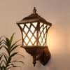 Eliante Gold Aluminium Outdoor Wall Light With E27 Holder In Gold Colour
