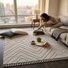 Chevron Carpet Size 7.7x5.1 ft.
