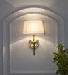 Dryden Shine Brass Finish Metal Wall Light